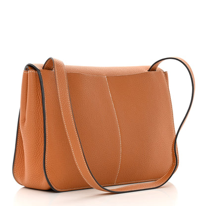 Hermes Taurillon Clemence Halzan 31 Gold 3 of 13