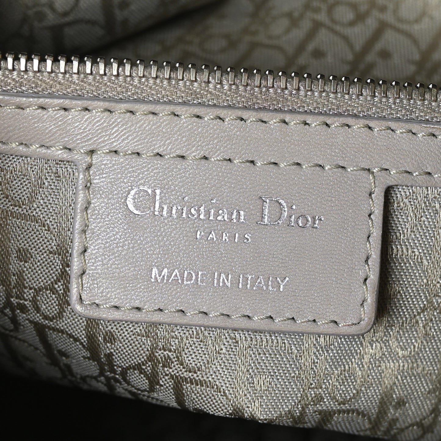 Lambskin Cannage Large Lady Dior Light Grey