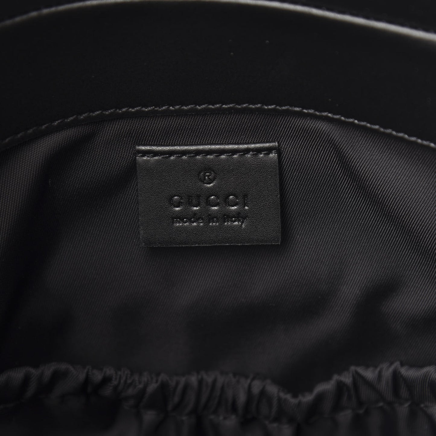 GG Supreme Monogram Web Messenger Diaper Bag Black Grey