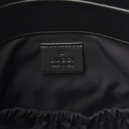 Gucci GG Supreme Monogram Web Messenger Diaper Bag Black Grey 6 of 11