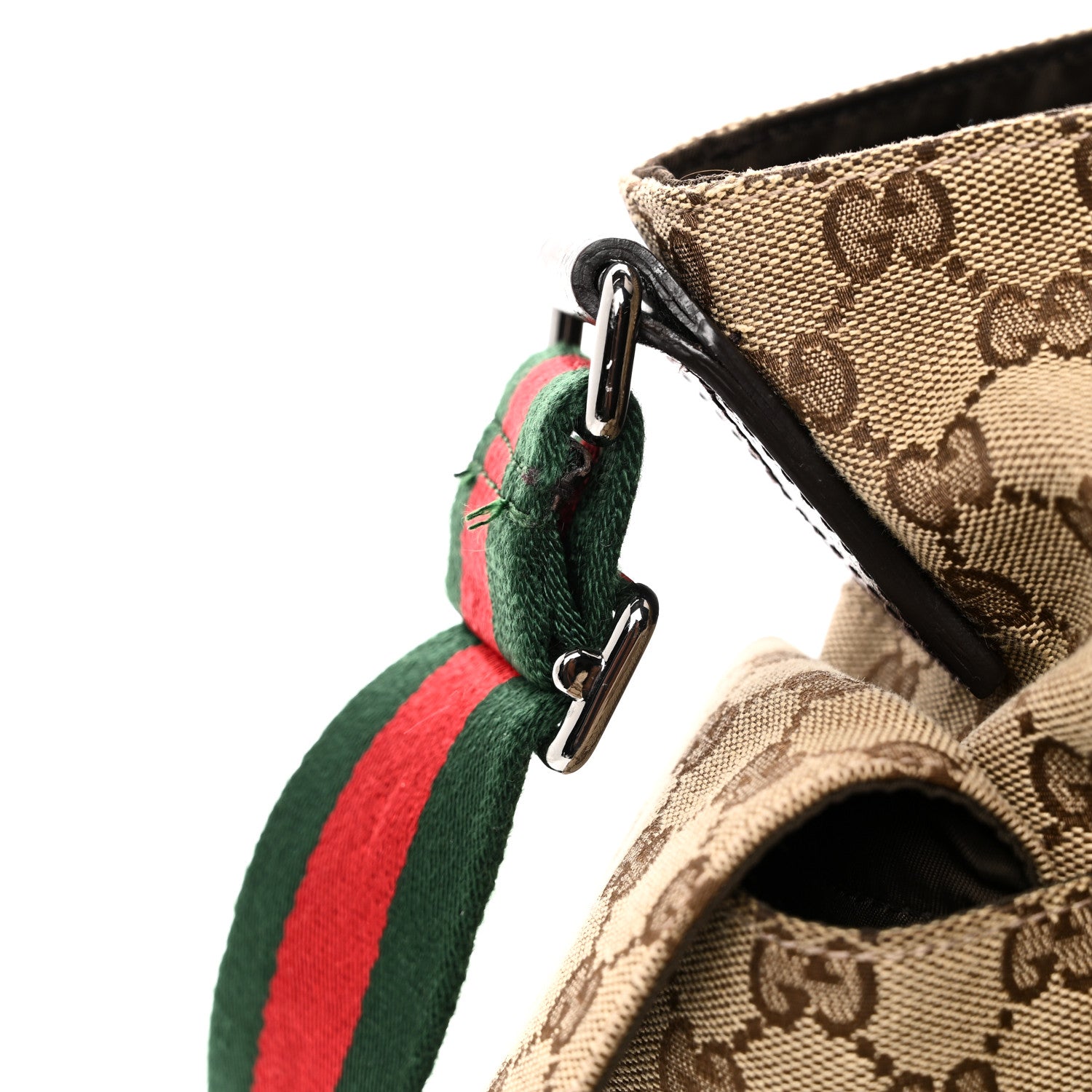 Gucci Monogram Web Messenger Diaper Bag Brown 11 of 11