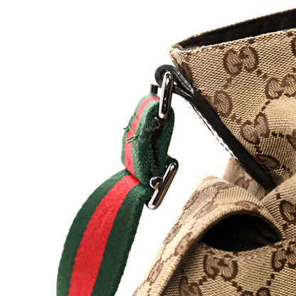 Gucci Monogram Web Messenger Diaper Bag Brown 11 of 11