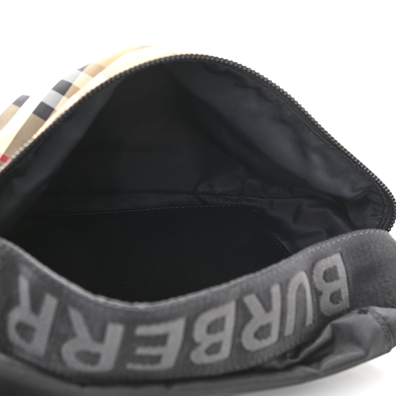 Burberry Nylon Vintage Check Sonny Bum Bag Archive Beige Black 7 of 9
