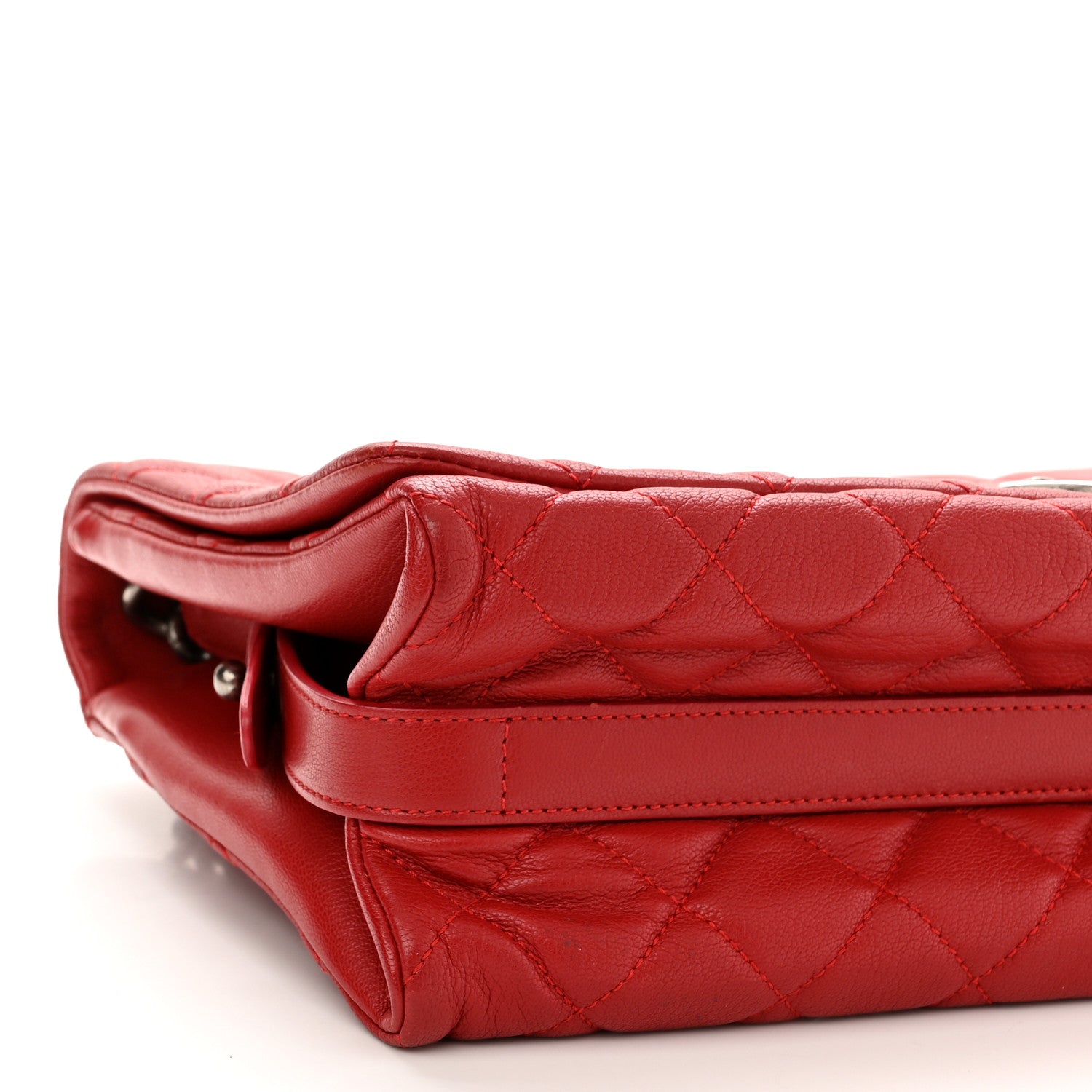 Chanel Goatskin Quilted Large City Rock Flap Red 9 of 11