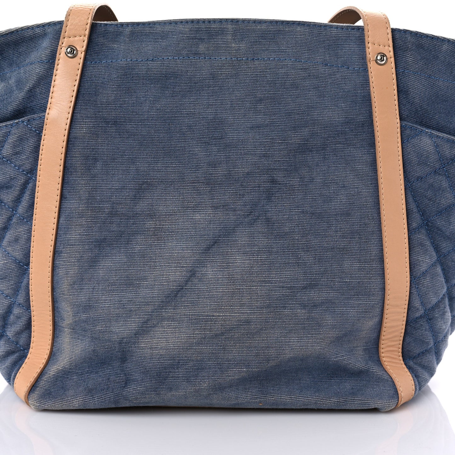 Denim CC Flower Tote Blue