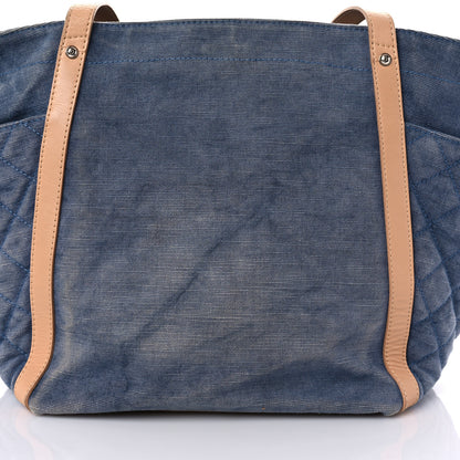 Chanel Denim CC Flower Tote Blue 18 of 22