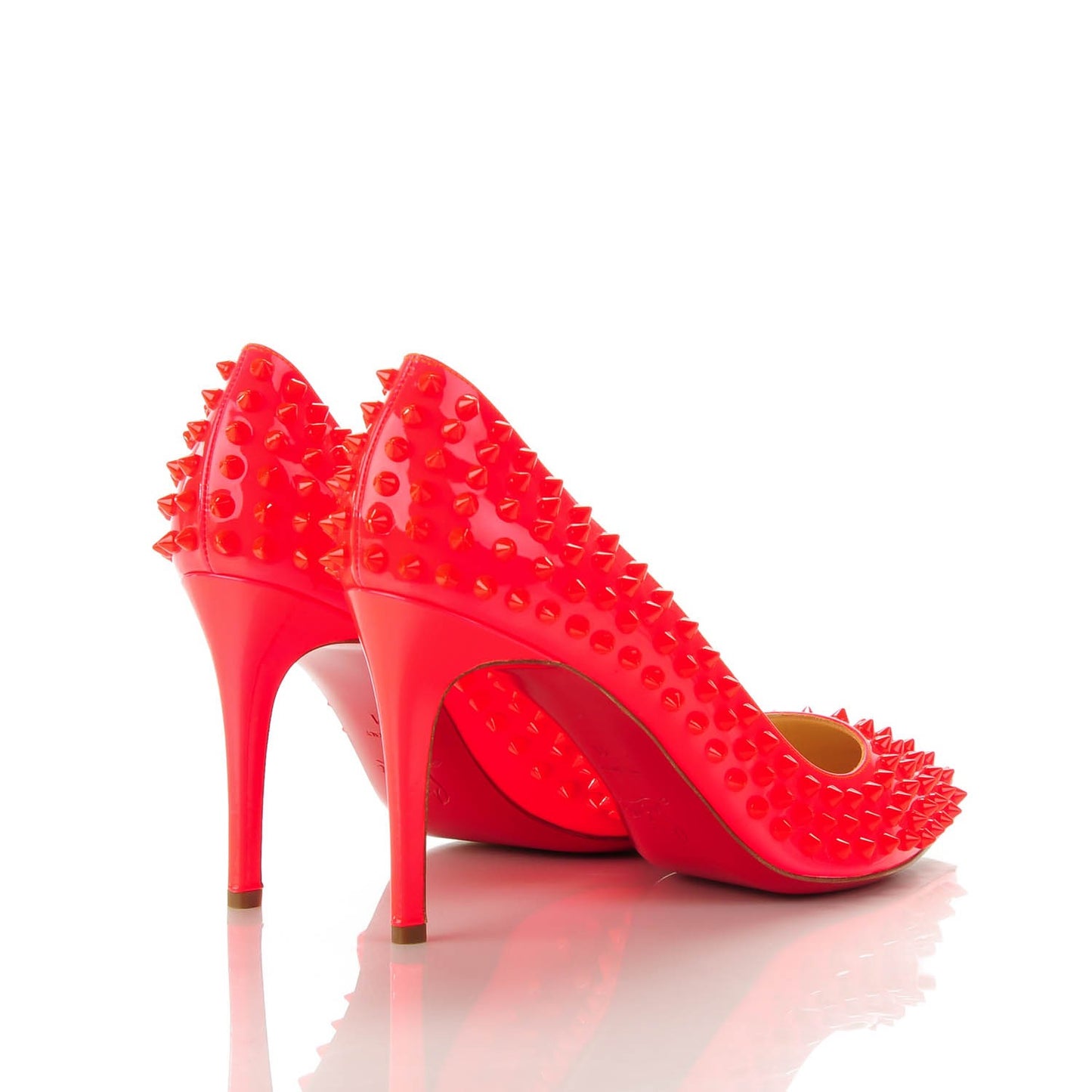 Patent Pigalle Spikes 85 Pumps 41 Fluo Rose Paris
