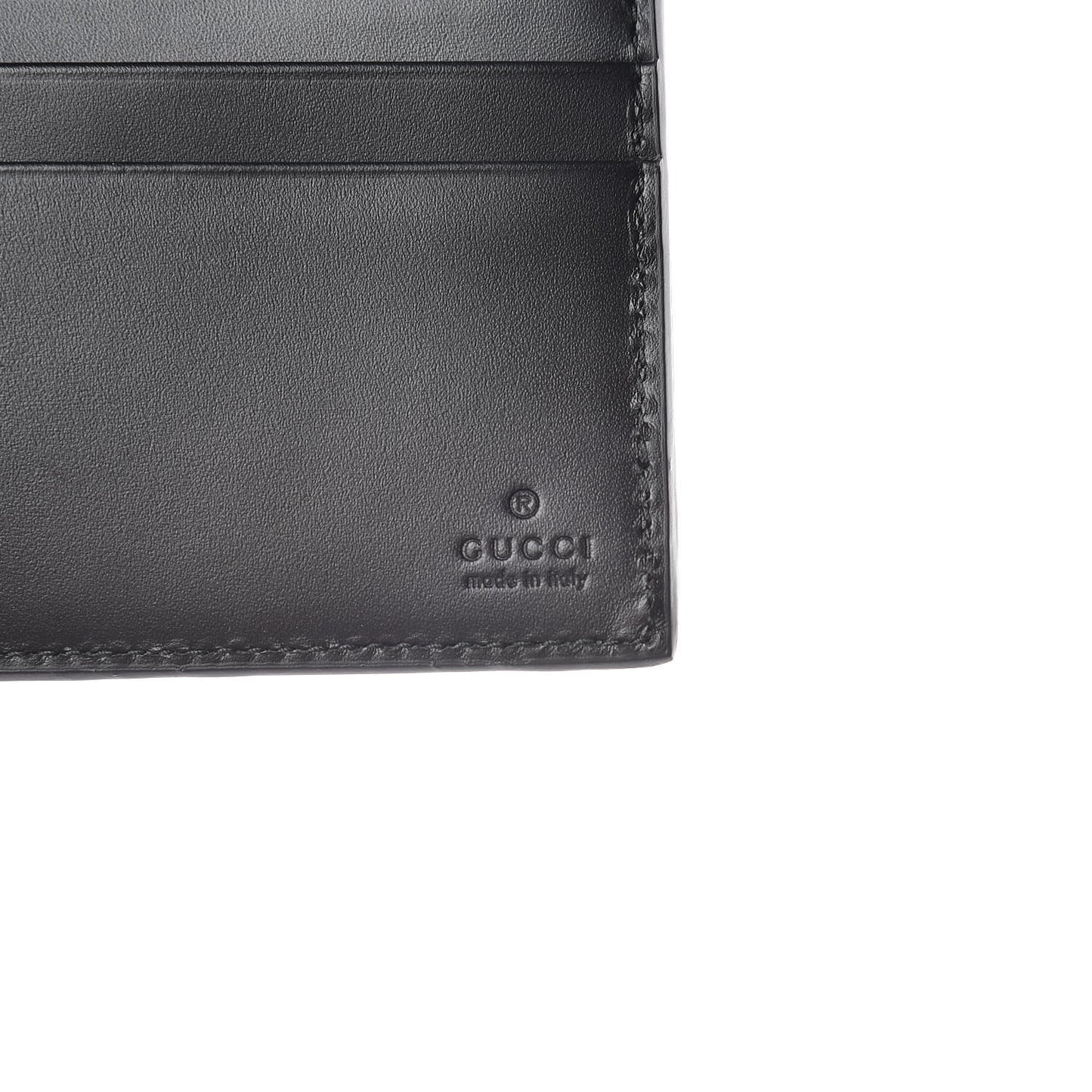 Guccissima Signature Bi-Fold Wallet Black
