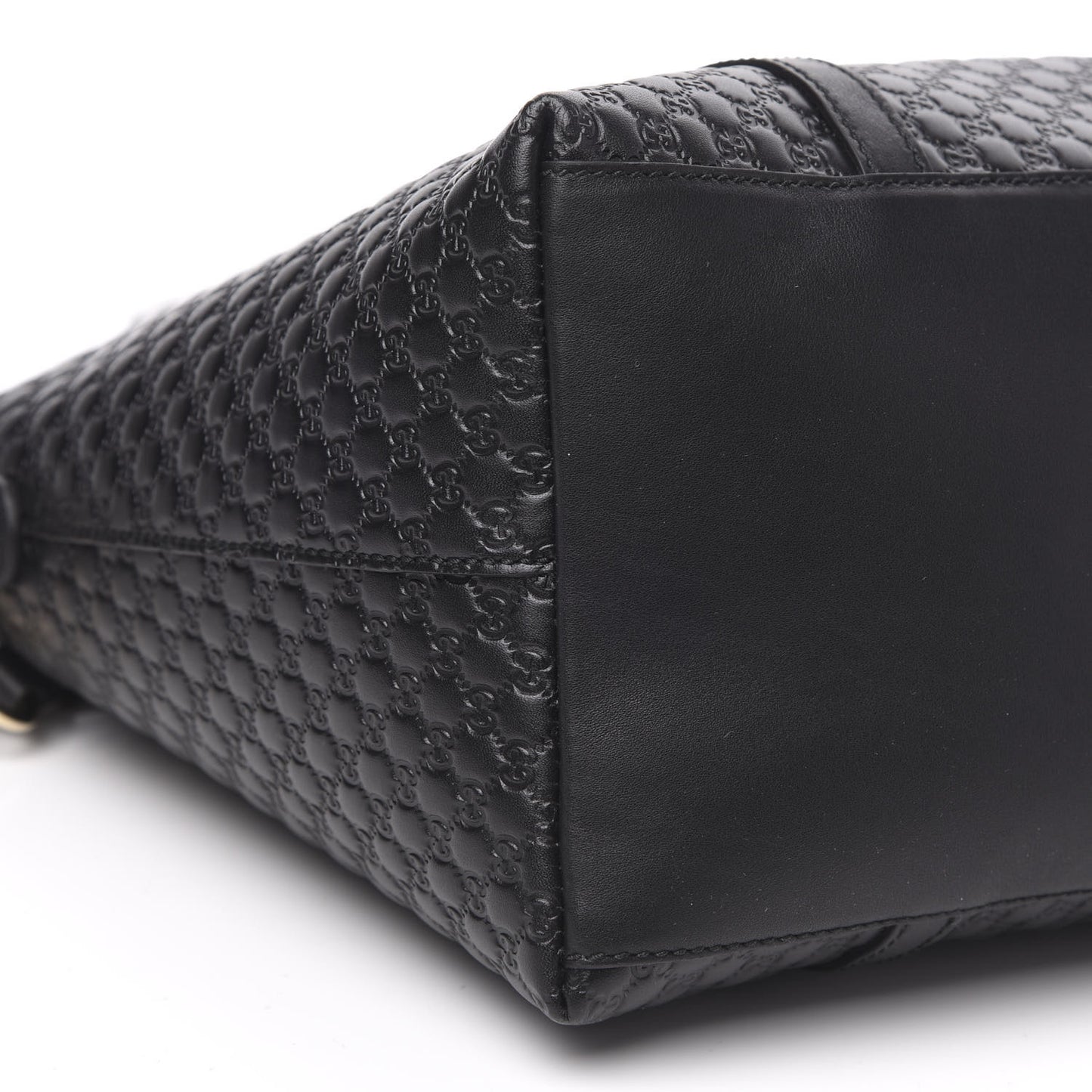 Soft Microguccissima Dome Satchel Black