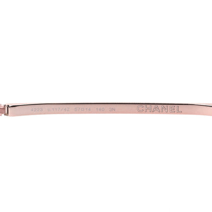 Chanel Metal Mirrored Pilot Summer Sunglasses 4223 Pink Gold 7 of 7