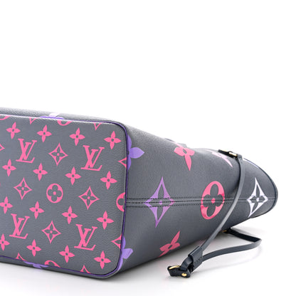 Louis Vuitton Monogram Giant Spring In The City Neverfull MM Midnight Fuchsia 9 of 9