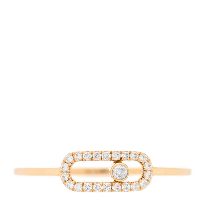 Messika 18K Yellow Gold Diamond Move Uno Pave Ring 54 6.75 1 of 4