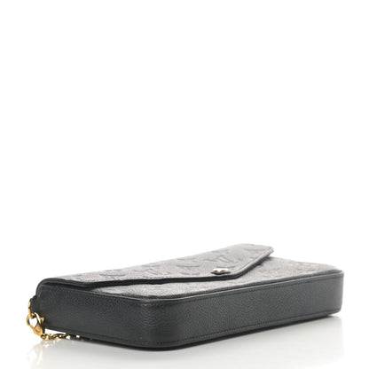 Louis Vuitton Empreinte Pochette Felicie Chain Wallet Black 4 of 13