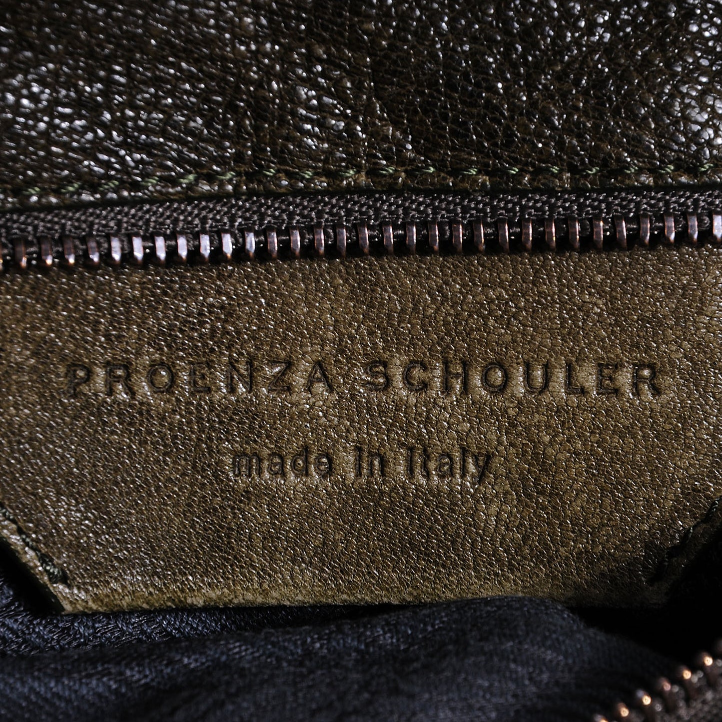 Lambskin PS1 Medium Satchel Military