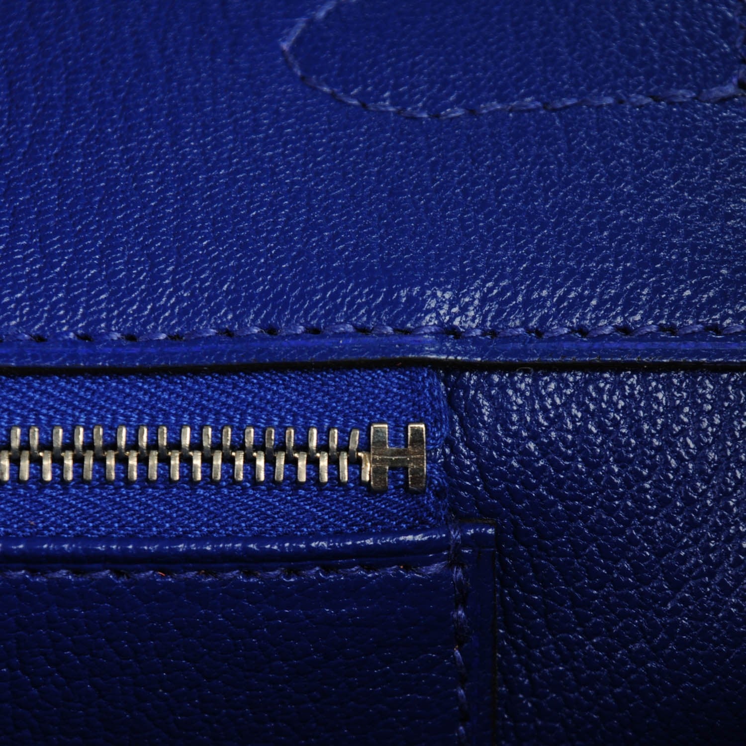 Hermes Taurillon Clemence Birkin 35 Bleu Electrique 20 of 27