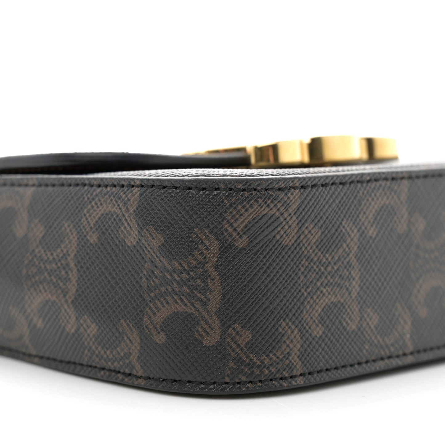 Triomphe Canvas Calfskin Mini Triomphe Tan