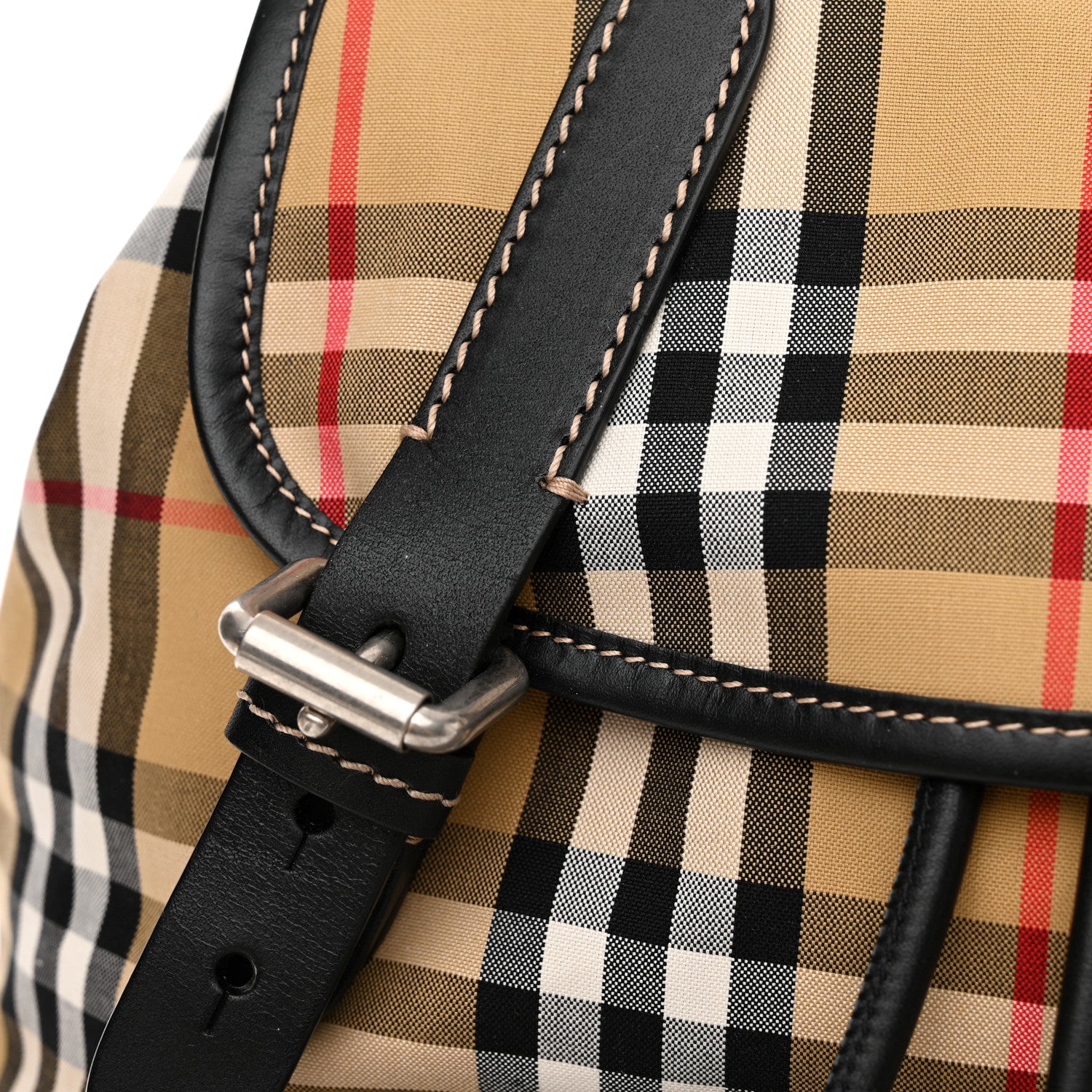 Burberry Nylon Vintage Check Medium Rucksack Backpack Antique Yellow 13 of 16