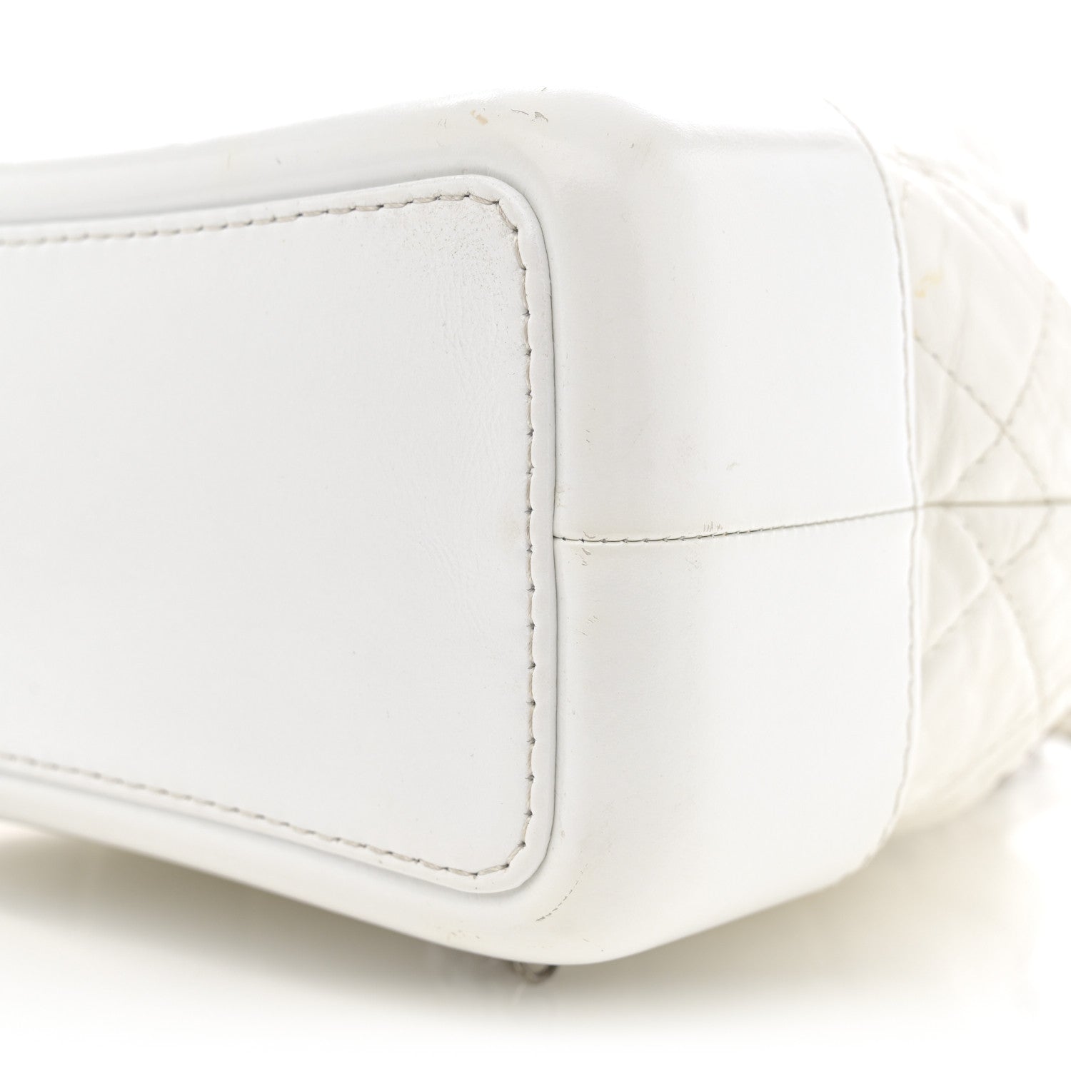 Chanel Aged Calfskin Quilted Small Gabrielle Backpack White 10 of 16