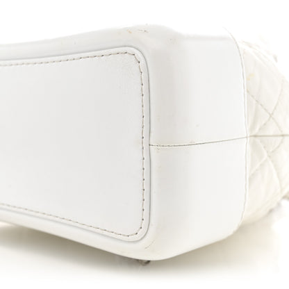 Chanel Aged Calfskin Quilted Small Gabrielle Backpack White 10 of 16