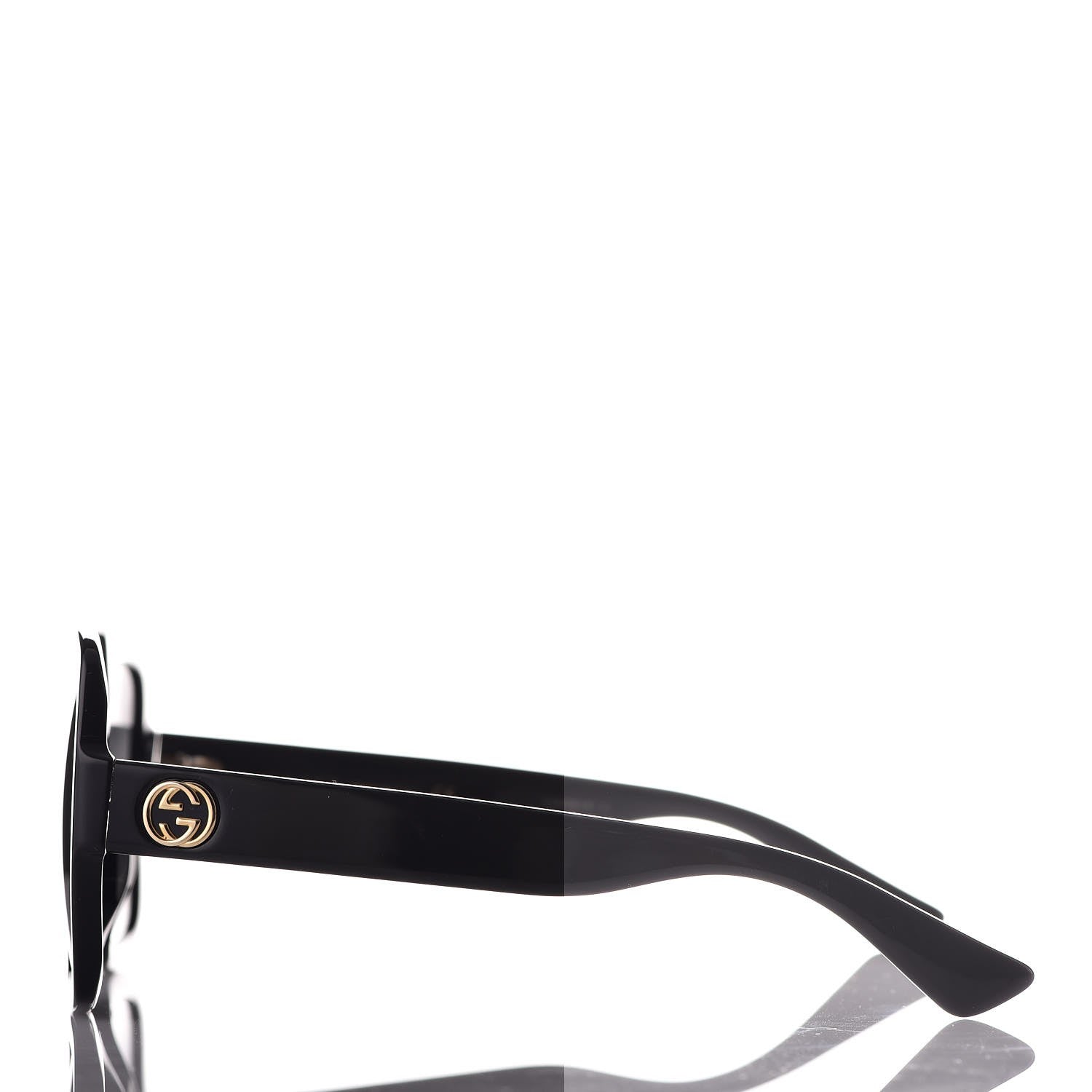 Gucci Oversize Square GG 0036S Sunglasses Black 3 of 7