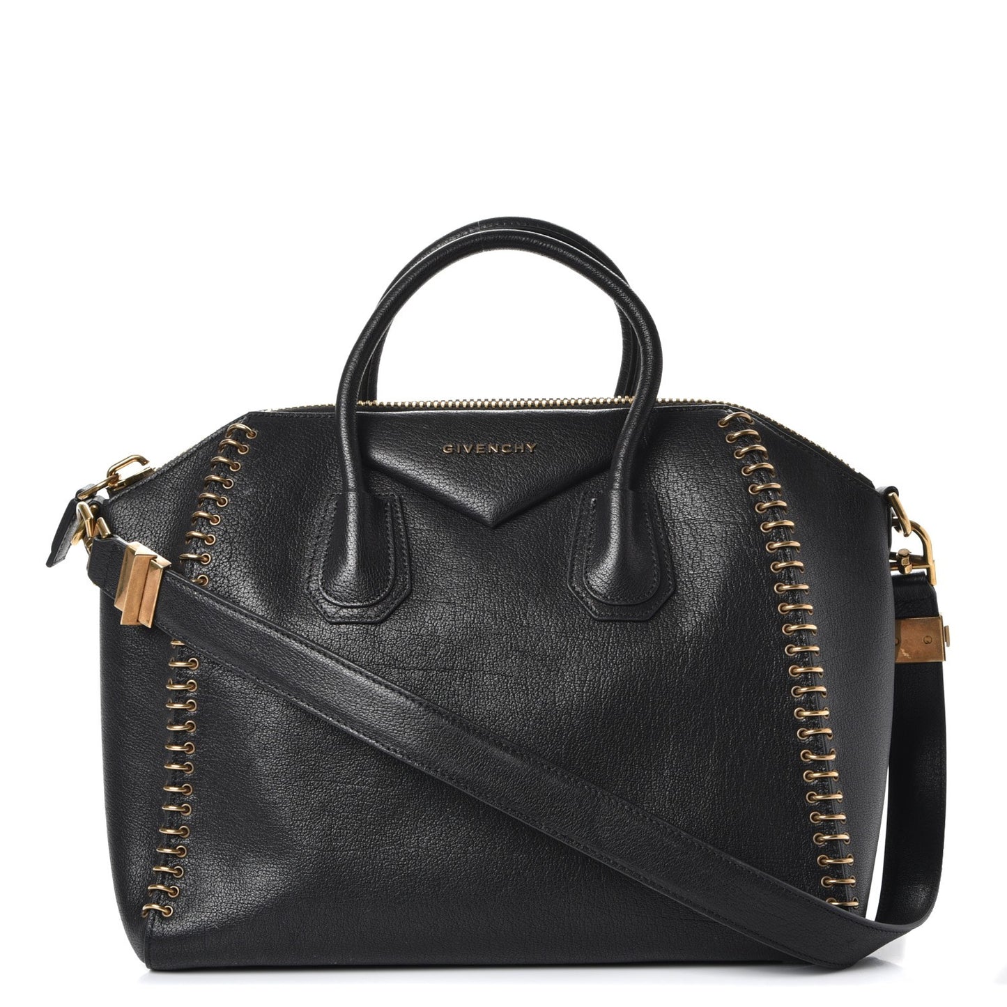 Buffalo Ring Medium Antigona Black