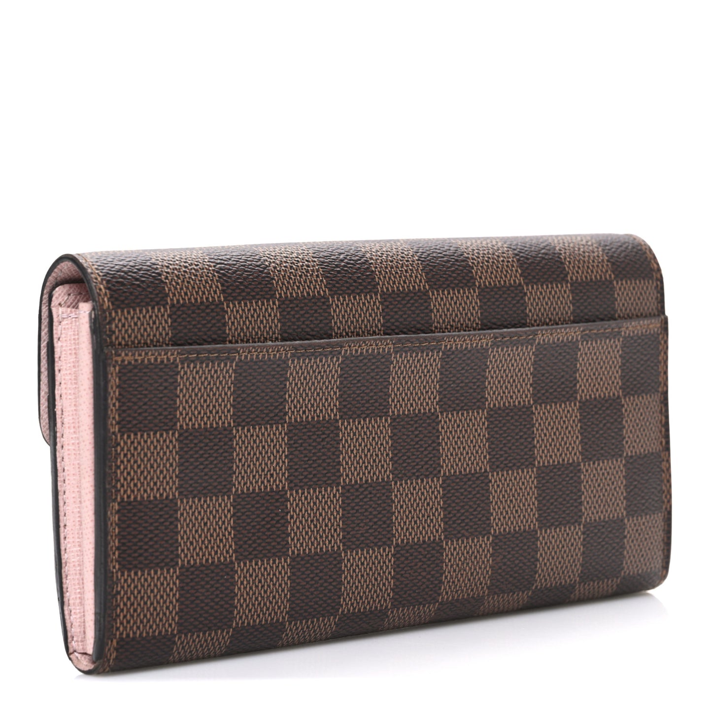 Damier Ebene Sarah Wallet NM Rose Ballerine
