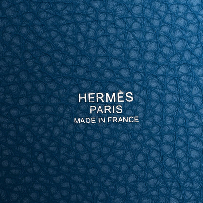 Hermes Taurillon Clemence Picotin Lock 18 PM  Bleu Frida 6 of 10