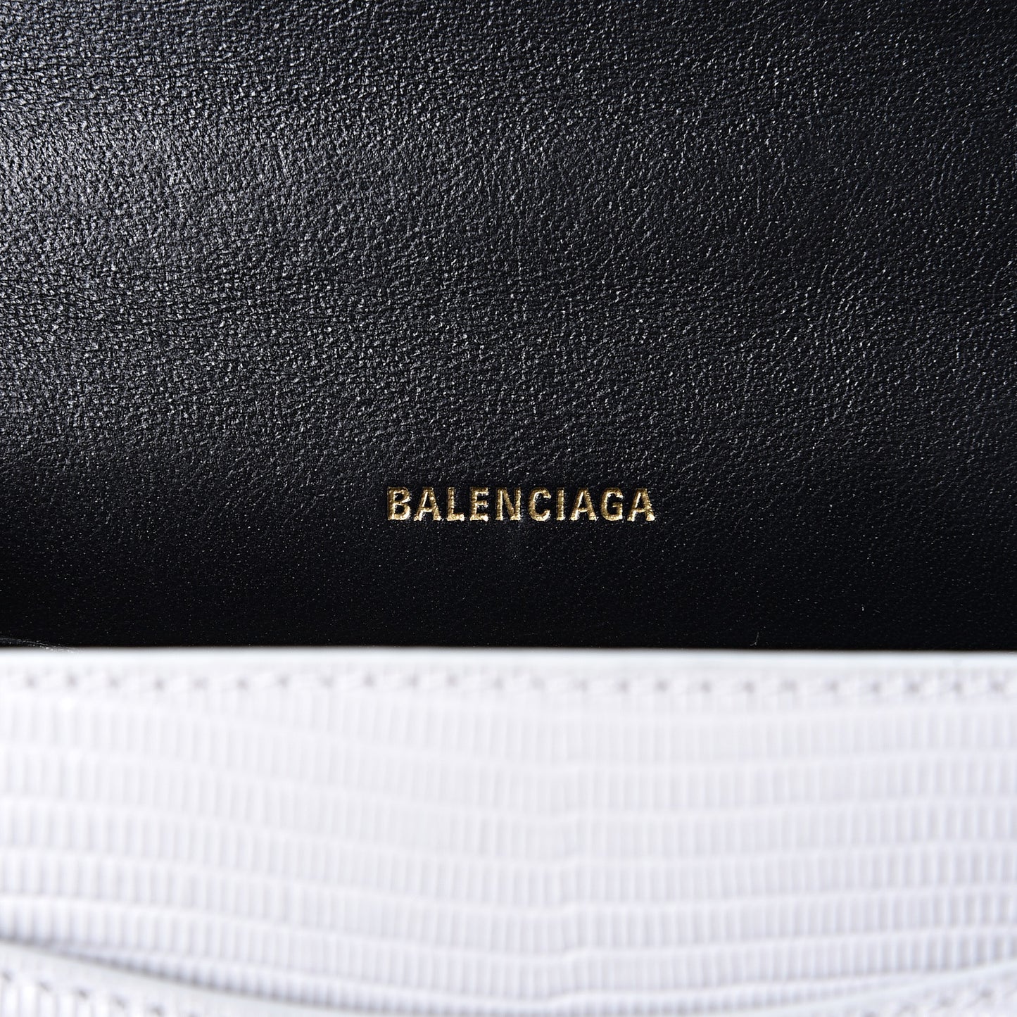 Patent Calfskin Lizard Embossed XS Sharp Top Handle Bag White