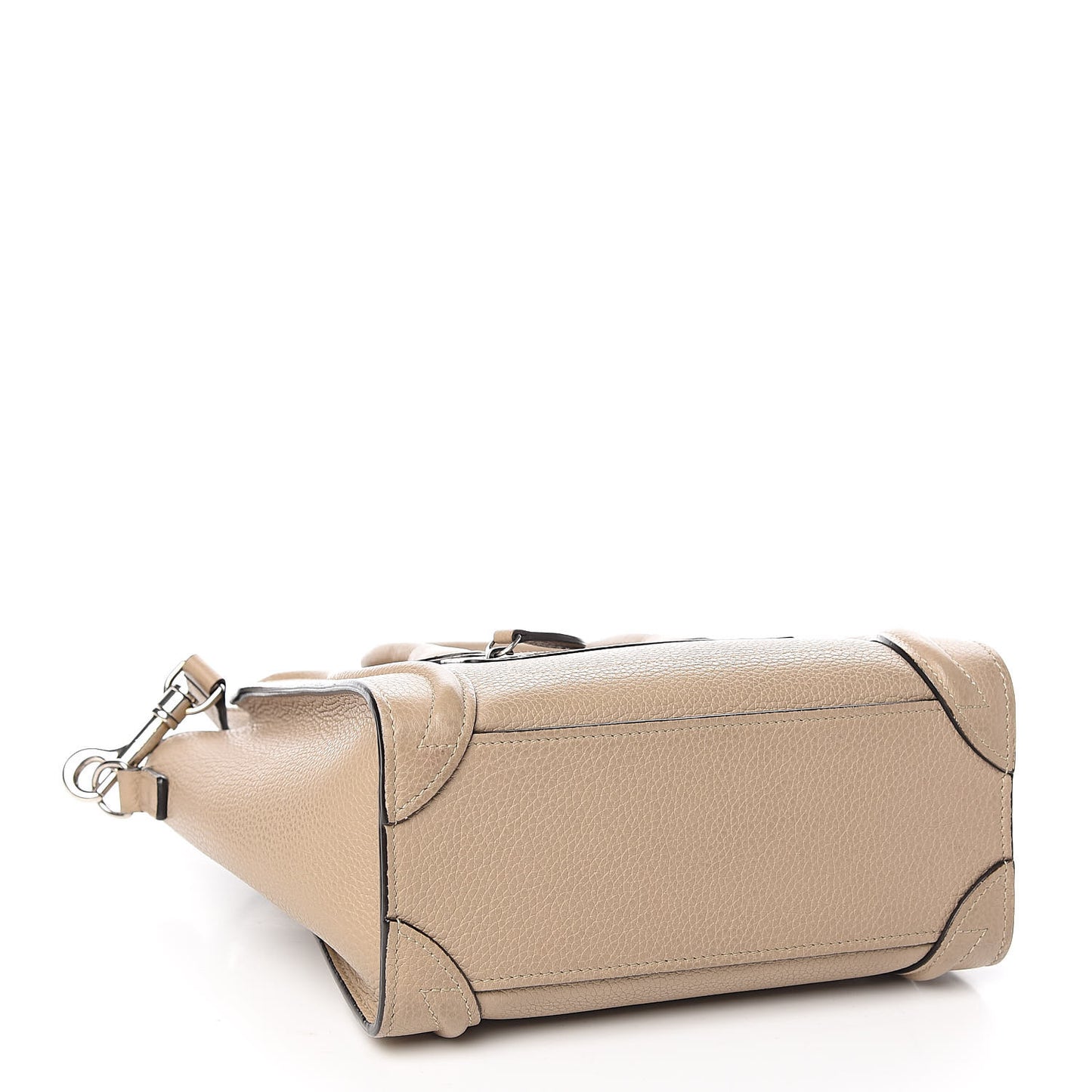 Drummed Calfskin Nano Luggage Dune