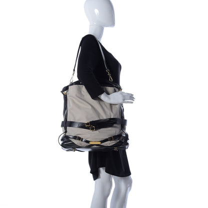 Burberry Nylon Bridle Calfskin Medium Gosford Hobo Trench 2 of 9