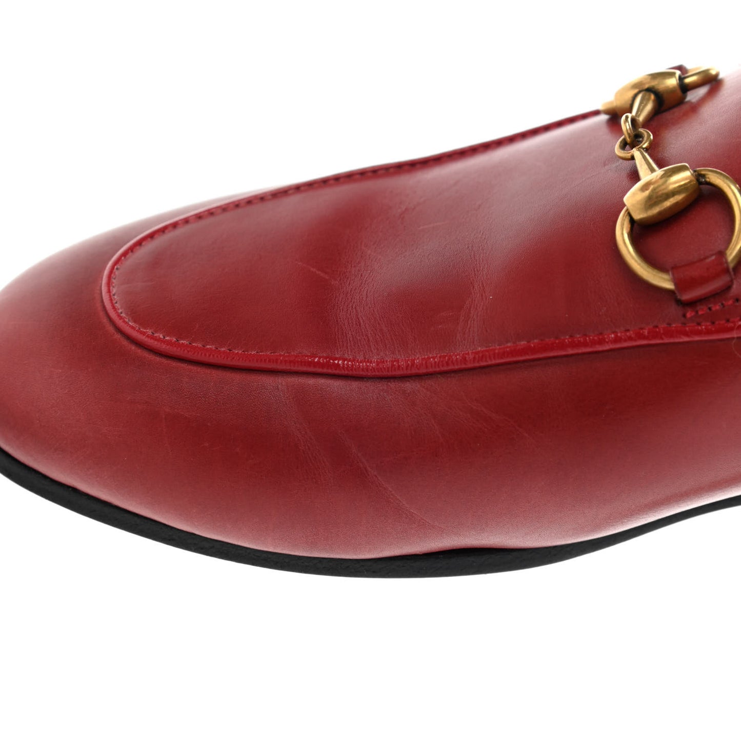 Betis Glamour Calfskin Fur Womens Princetown Slippers 35.5 Hibiscus Red Naturale