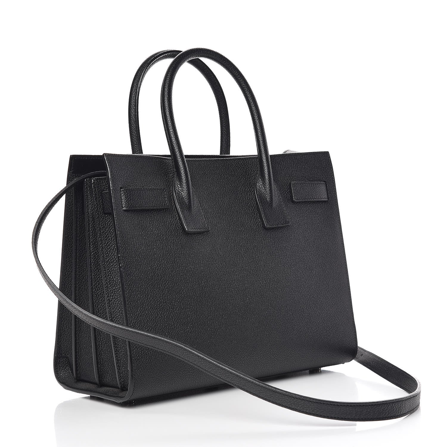 Saint Laurent Grained Calfskin Baby Sac De Jour Black 3 of 9