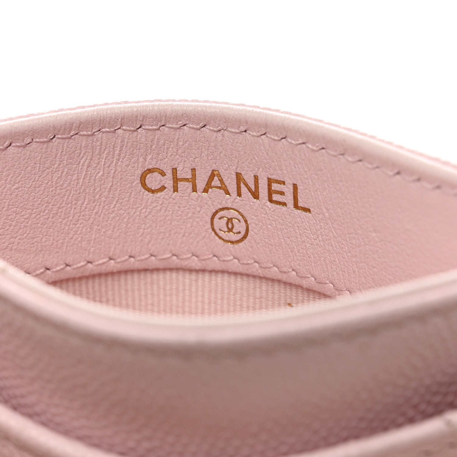 Chanel Caviar Quilted Card Holder Light Pink 6 of 10