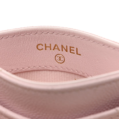 Chanel Caviar Quilted Card Holder Light Pink 6 of 10