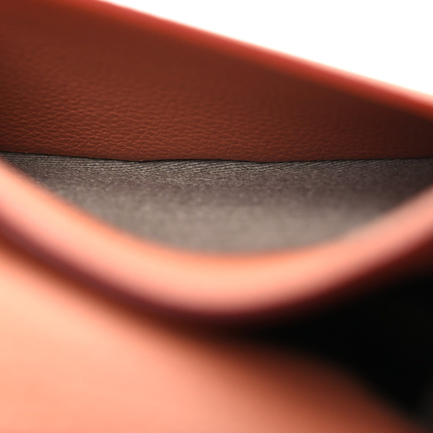 Grained Calfskin Small Marcie Saddle Bag Wood Rose