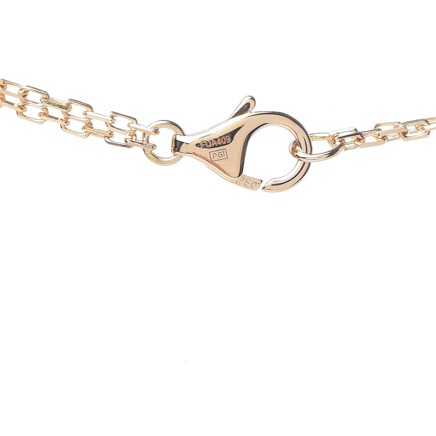 18K Yellow Gold 2 Diamond LOVE Necklace