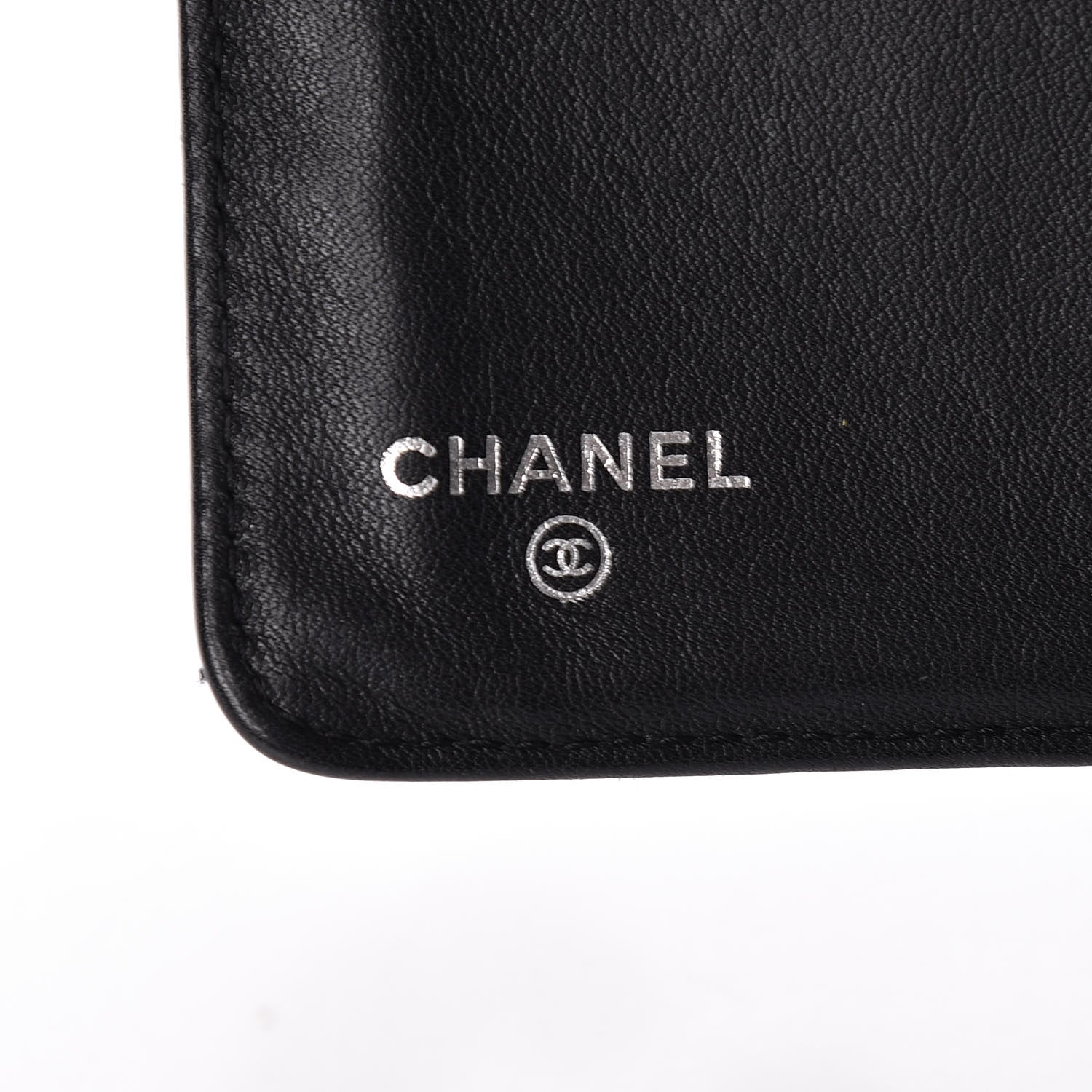 Chanel Patent Quilted Brilliant Zipped Pocket Wallet Black 6 of 8