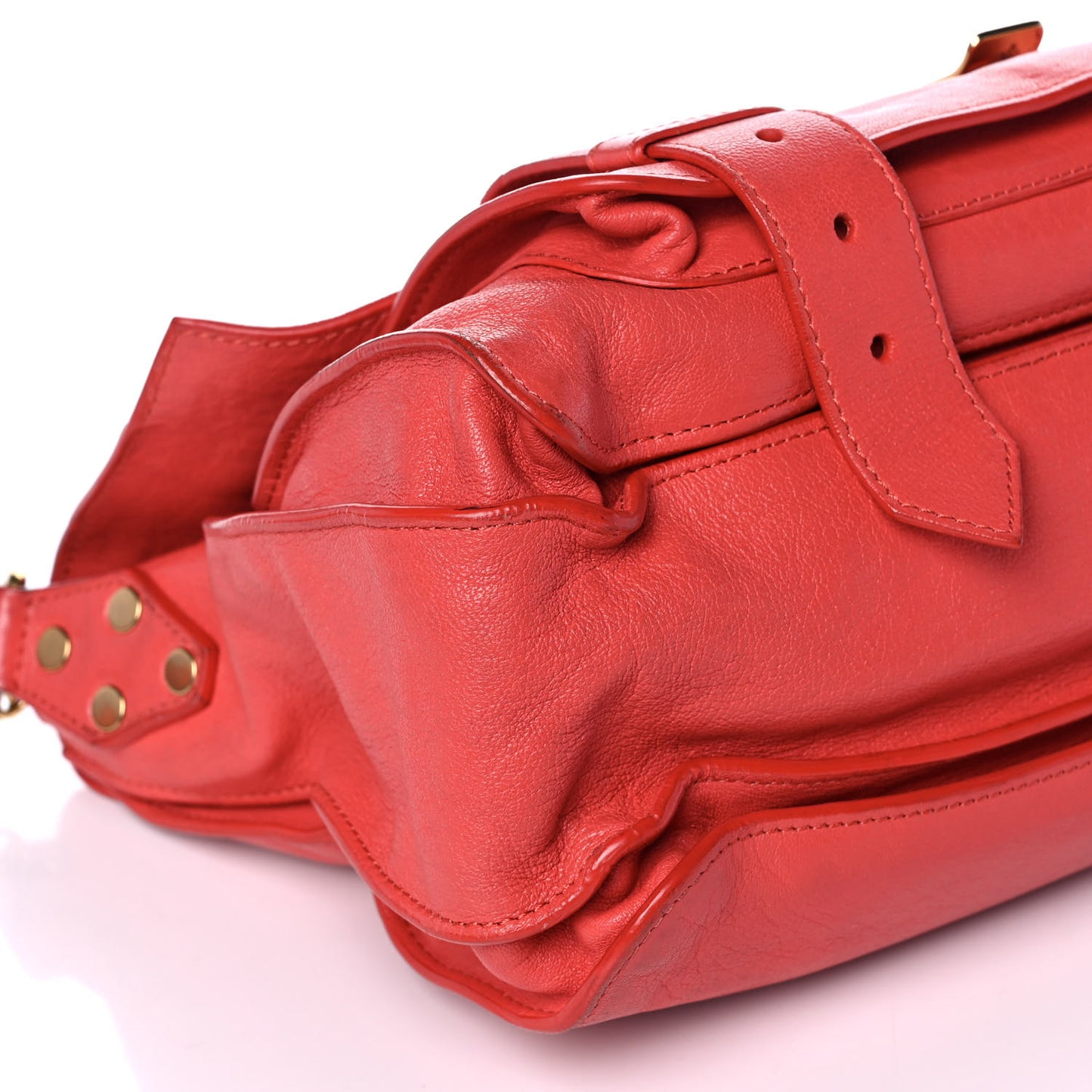 Lambskin Medium PS1 Satchel Red
