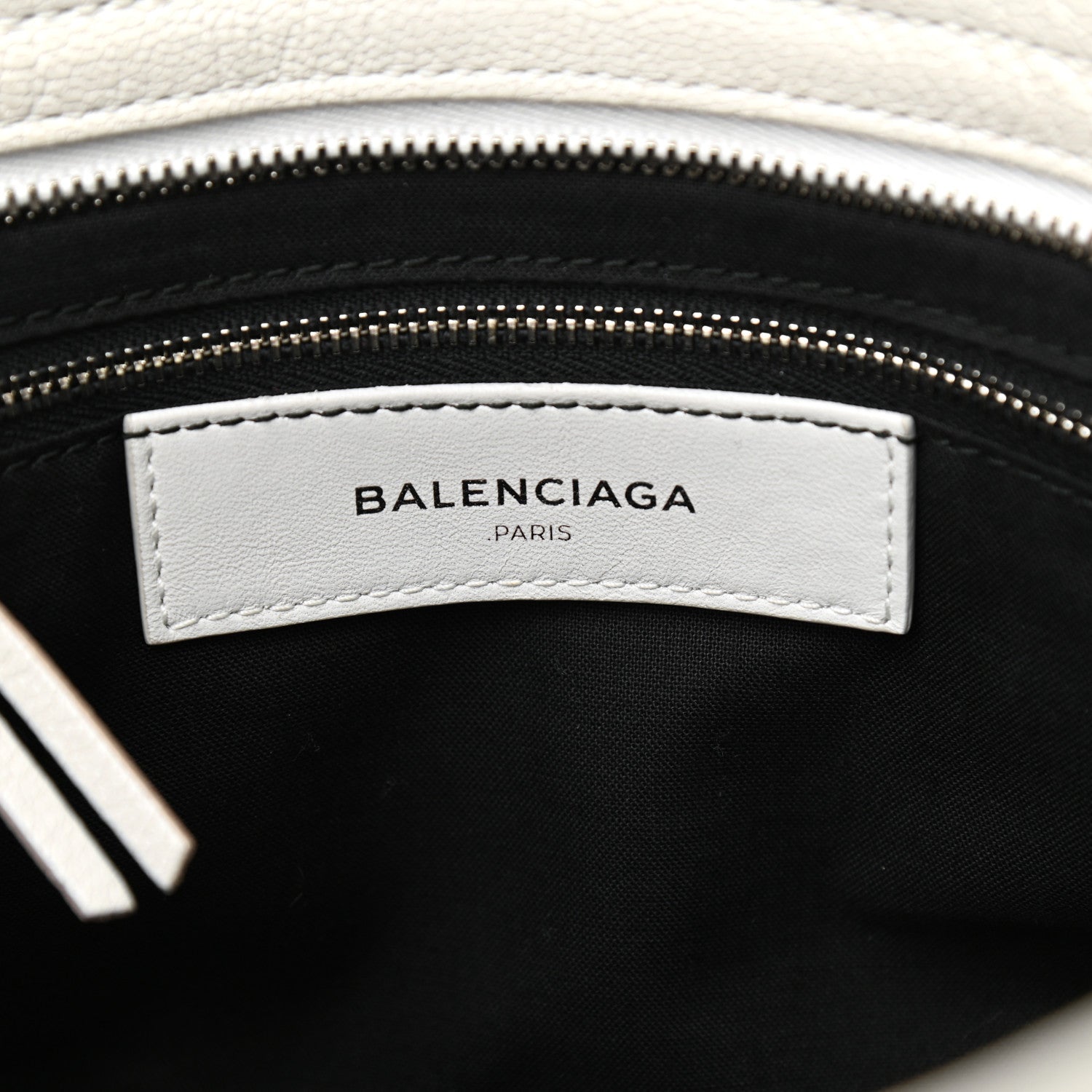 Balenciaga Chevre Silver Metallic Edge Hardware City White 5 of 17