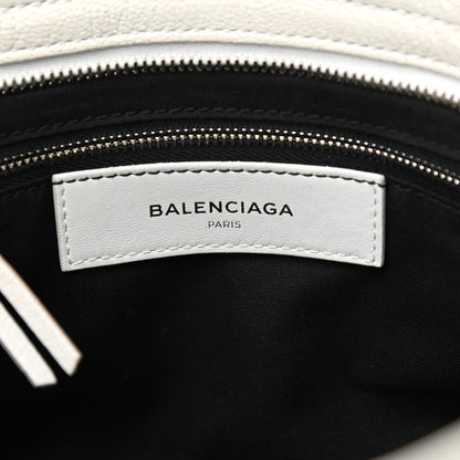 Balenciaga Chevre Silver Metallic Edge Hardware City White 5 of 17