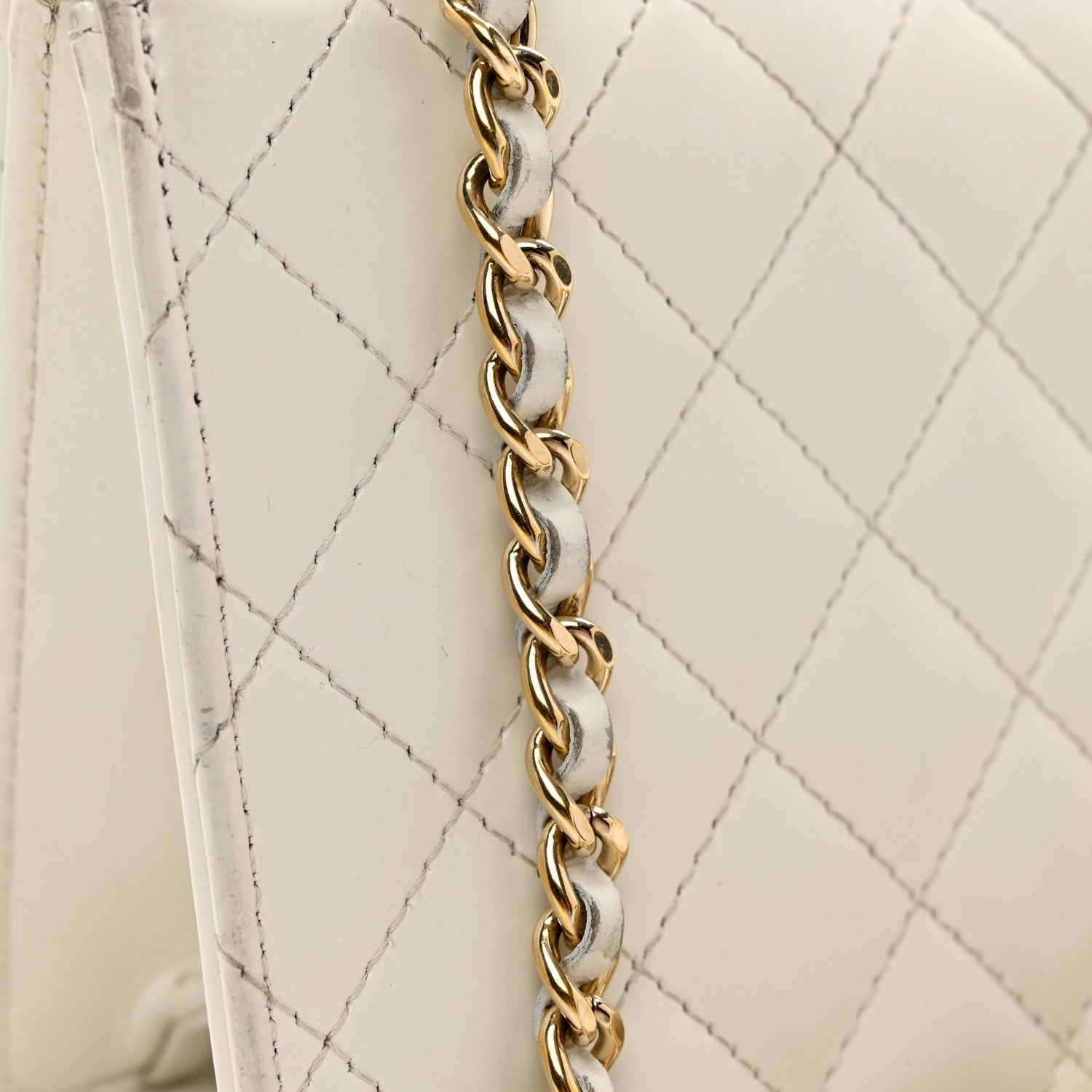 Chanel Glazed Calfskin Quilted Small Flap White 7 of 11