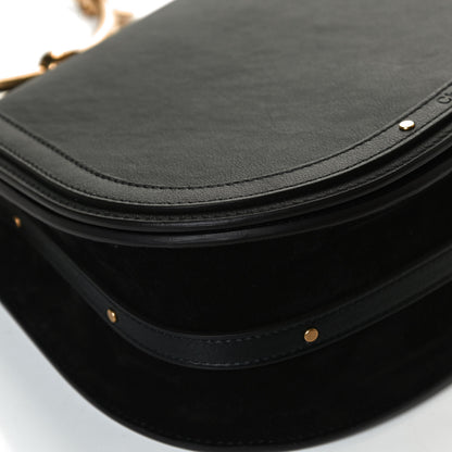 Chloe Calfskin Suede Medium Nile Bracelet Bag Black 12 of 12
