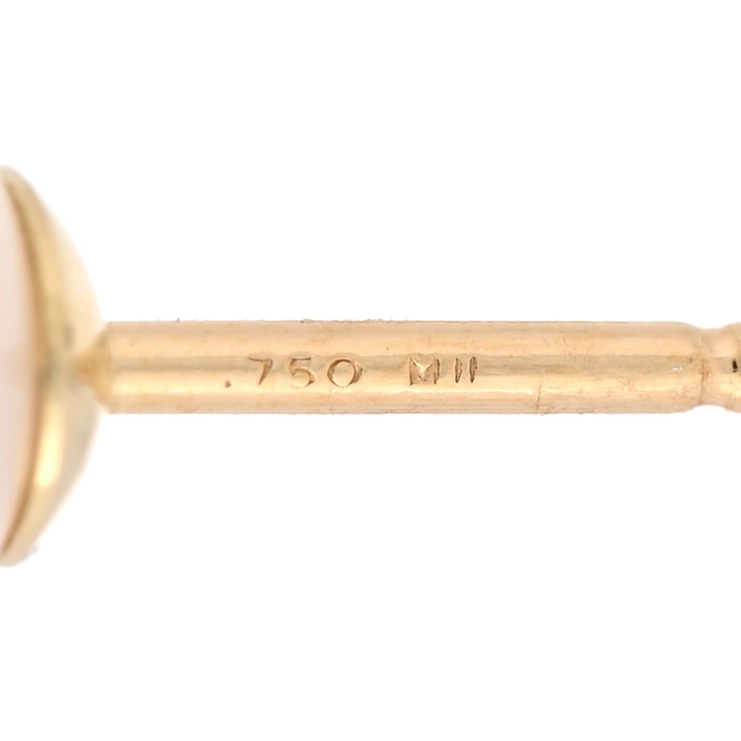 18K Yellow Gold Akoya Cultured Pearl 7-7.5mm Stud Earrings