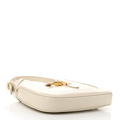 Gucci Boarded Dyana Lux Calfskin Small Jackie 1961 Hobo Mystic White 4 of 10