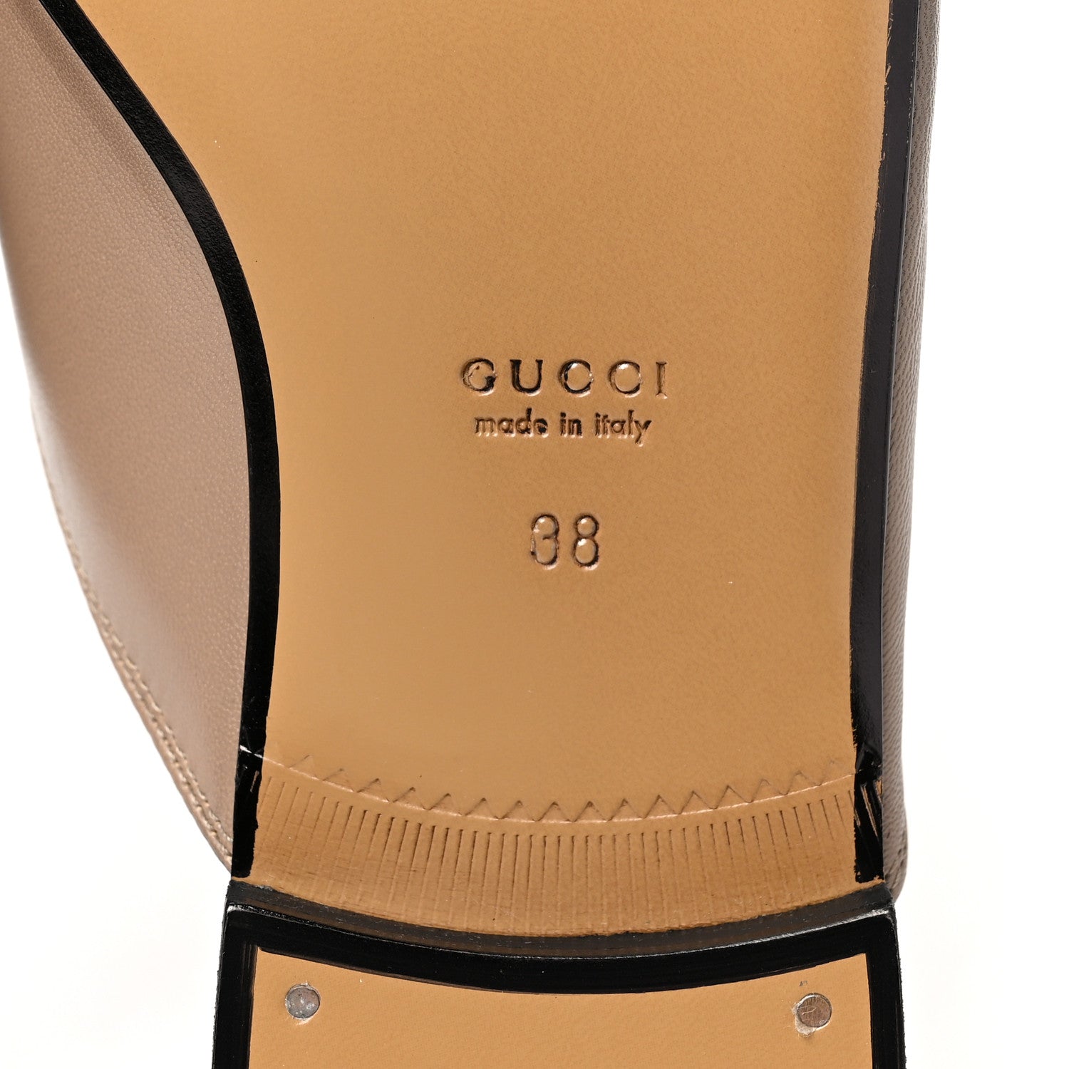 Gucci Malaga Kid Womens Princetown Slippers 38 Mud 6 of 9