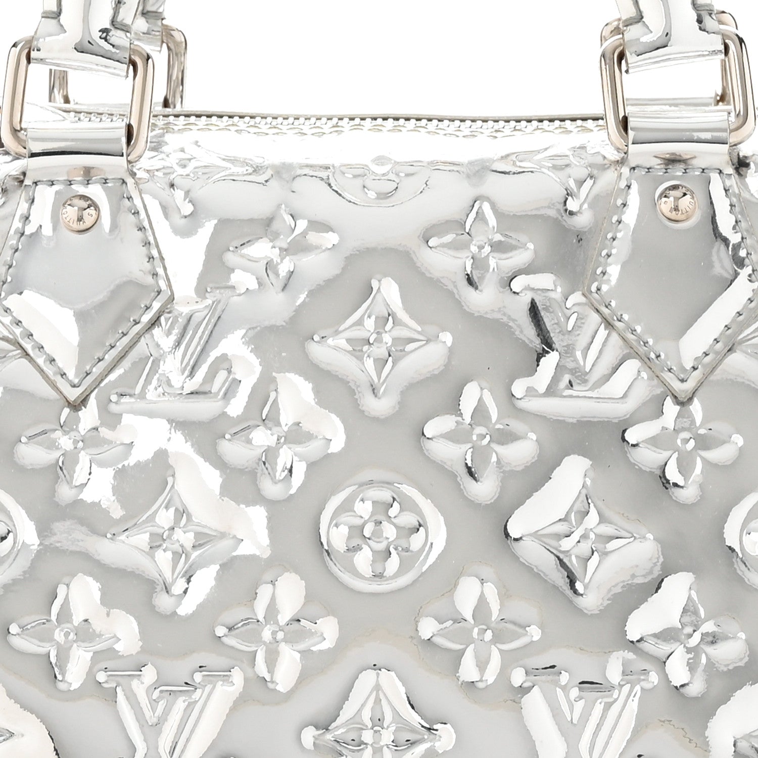 Louis Vuitton Monogram Miroir Speedy 30 Silver 8 of 14