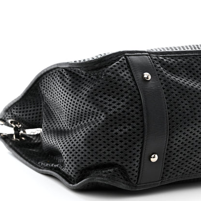 Chanel Calfskin Perforated Up In The Air Tote Black 9 of 10