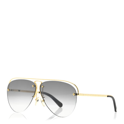 Louis Vuitton Grease Mask Sunglasses Z1045W Gold 1 of 9