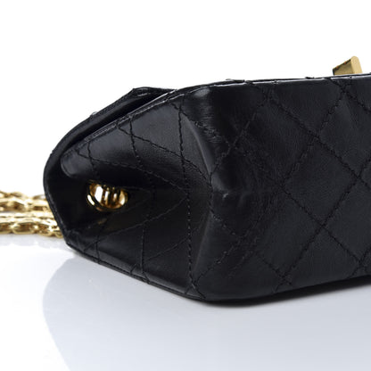 Chanel Aged Calfskin Quilted 2.55 Reissue Mini Flap Black 10 of 19