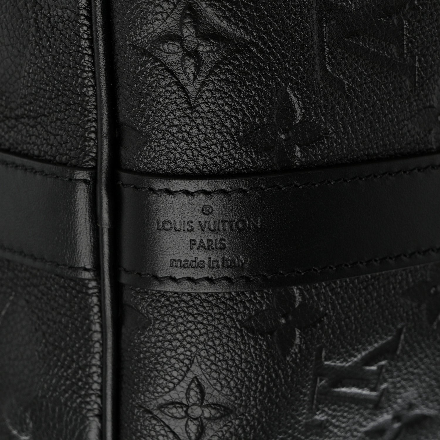 Louis Vuitton Empreinte Monogram Giant Keepall Bandouliere 45 Black 5 of 9